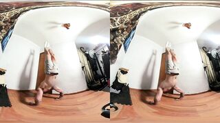 Ep 31 VR Teaser - Pornasthetics pt2 - Dad Teaches you How to Bodyweight Teach -Solo Hunk Nude,Schlong Tease,Stretching & Large Cum End - Full on my Website