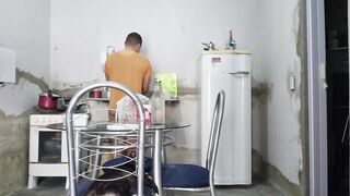 Waking up with your 30yo Boyfriend: Singing & Washing dishes in a Jockstrap - Part two/three