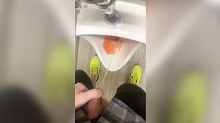 Taking A Urinate In The Urinal At My Buddy’s Office
