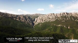 TUSHY Feisty Redhead Audrey Reid Puts Her Stud To The Test In Vehement Outdoor Anal Adventure