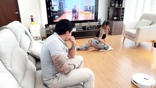 WTF? The stepfather used the robot vacuum cleaner so his stepdaughter could sit on a sex toy!