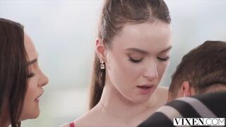 VIXEN Curvy Playgirl Rissa May Likes To Share Her Hubby's Knob With Stunner Hazel Moore