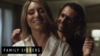 FAMILY SINNERS - Smokin' Hawt mother I'd like to fuck Pleases Her Son-In-Law With Her Large Melons And Gets Her Butt Spanked In Return