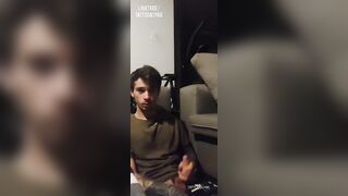 Tattooguy66 jerking hard uncut schlong