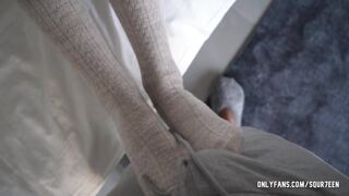 A fragile stepdaughter is roughly punished for absenteeism at school