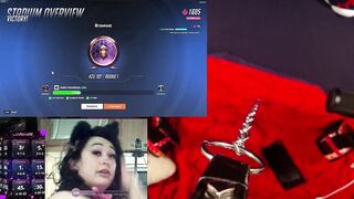 kitten vibrating butt-ramming chastity cage gagged gaming egirl cute