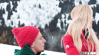 MILFY Ski Instructor Brandi Teaches Youthful Dude Recent Tricks