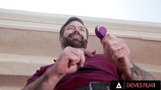 DEVILS FILM - Breasty Bombshell Gets Slutty After Being Drilled By A Remote-Controlled Sextoy