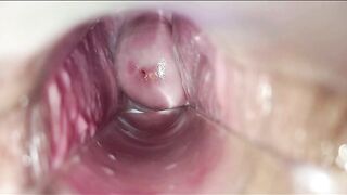 Palpitating climax inside snatch