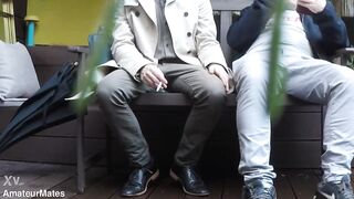 A bench rencounter turns into a public void urine humiliation