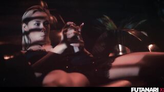 Tranny Grows Rod Inside Black Throat - Real Life Interracial Futa