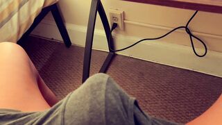 Ripping off his undies