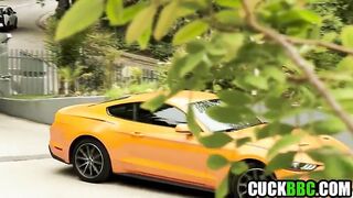 Caged Cuckold Spouse See Wife Butt Screwed By Monster Ebony Schlong