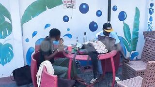 Having joy with my allies at the pool